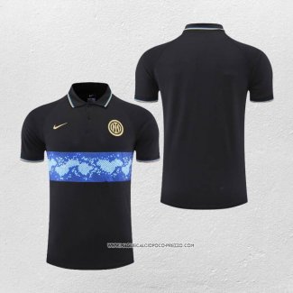 Maglia Polo Inter 22-23 Nero e Blu