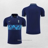 Maglia Polo Tottenham Hotspur 22-23 Blu Scuro