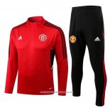 Tuta da Track Felpa Manchester United 22-23 Rosso