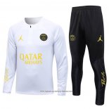 Tuta da Track Felpa Paris Saint-Germain Jordan 23-24 Bianco