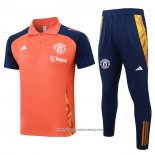 Conjunto Polo Manchester United Arancione 24-25