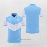 Maglia Polo Olympique Marsiglia 22-23 Blu e Bianco