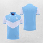 Maglia Polo Olympique Marsiglia 22-23 Blu e Bianco