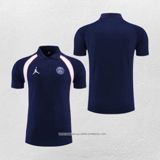 Maglia Polo Paris Saint-Germain Jordan 22-23 Blu Navy