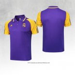 Maglia Polo Real Madrid 23-24 Purpura