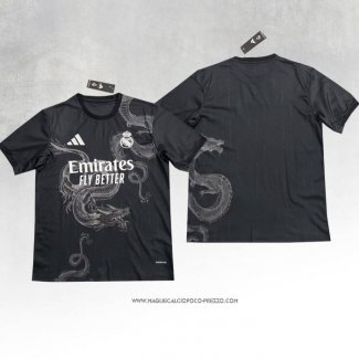 Maglia Real Madrid 2024 Nero Thailandia Dragon