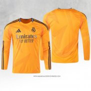 Seconda Maglia Real Madrid Manica Lunga 24-25