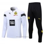 Tuta da Track Felpa Borussia Dortmund 22-23 Bianco