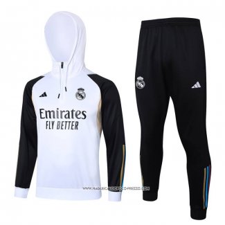 Tuta da Track Felpa Real Madrid 2023-2024 Bianco