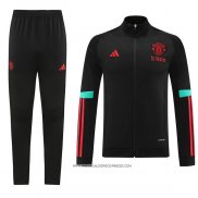 Tuta da Track Giacca Manchester United 2023-24 Nero