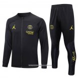 Tuta da Track Giacca Paris Saint-Germain Jordan 23-24 Nero