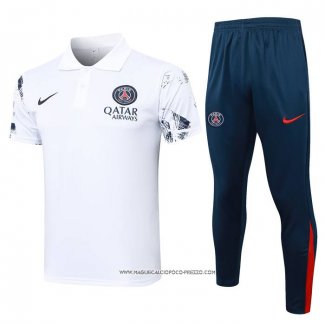 Conjunto Polo Paris Saint-Germain Bianco 24-25