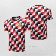 Maglia Allenamento Manchester United 22-23 Nero e Rosso