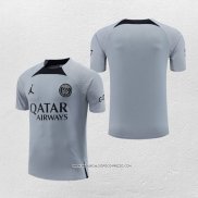 Maglia Allenamento Paris Saint-Germain Jordan 22-23 Grigio