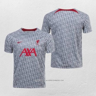 Maglia Prematch Liverpool 2022 Grigio Scuro