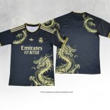 Maglia Real Madrid 2024 Nero Thailandia Dragon -25 Oro