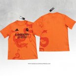 Maglia Real Madrid Arancione Thailandia Dragon 24-25