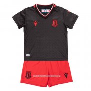 Seconda Maglia Stoke City 22-23 Bambino Nero