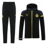 Tuta con Cappuccio Borussia Dortmund Nero 24-25