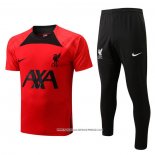 Tuta da Track Liverpool 2022-23 Manica Corta Rosso