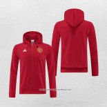 Giacca con Cappuccio Manchester United 22-23 Rosso