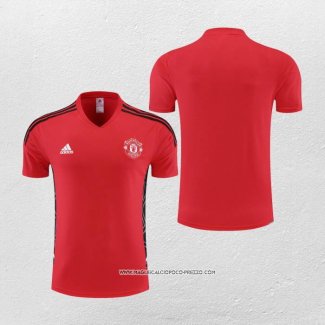 Maglia Allenamento Manchester United 22-23 Rosso