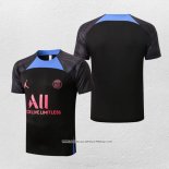 Maglia Allenamento Paris Saint-Germain Jordan 22-23 Nero e Blu