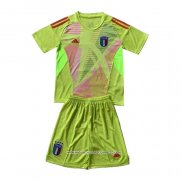 Maglia Italia Portiere Bambino Verde 24-25