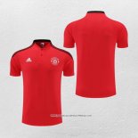 Maglia Polo Manchester United 2022-23 Rosso