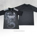 Maglia Real Madrid Nero Thailandia Dragon 24-25 Grigio