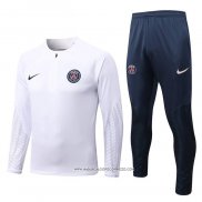 Tuta da Track Felpa Paris Saint-Germain 22-23 Bianco